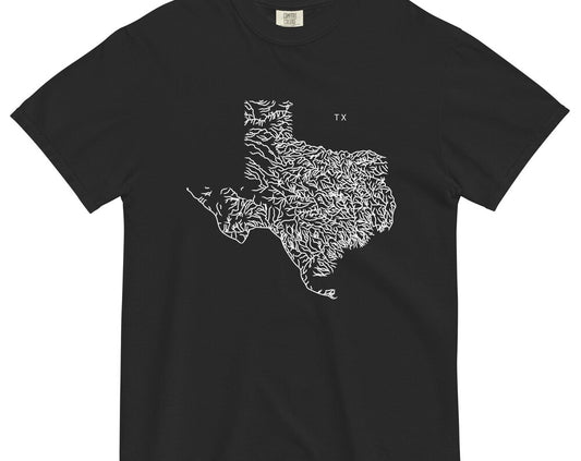 Texas State River Map Shirt