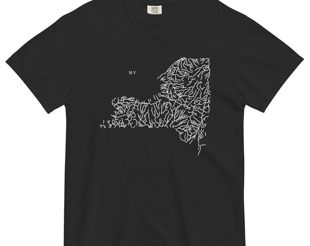 New York State River Map Shirt