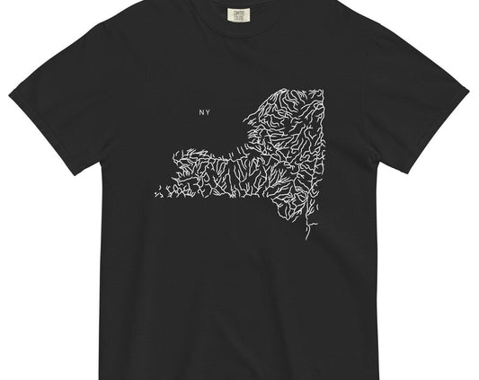 New York State River Map Shirt