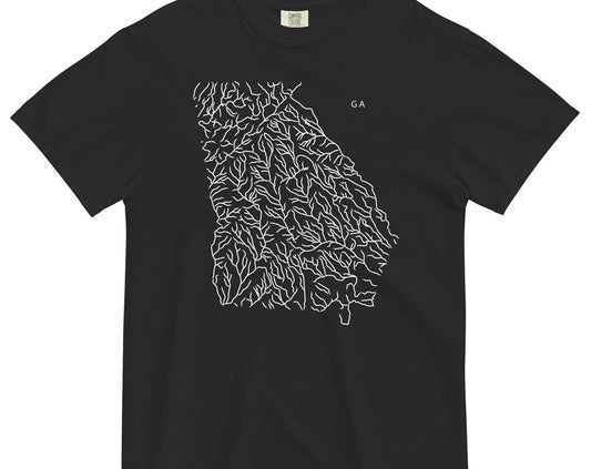 Georgia State River Map Shirt